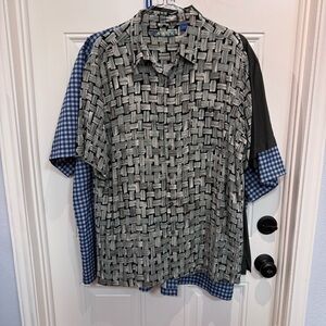 Men's Patterned Short Sleeve Shirt